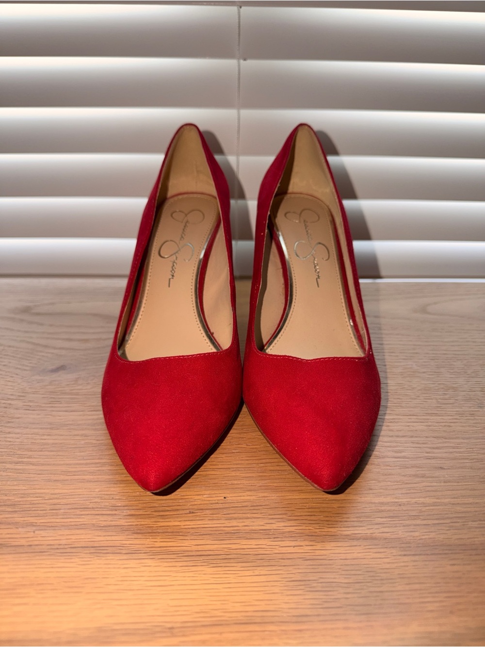 Jessica Simpson Scarlet Red Pointed-Toe 3.5” Women's Heels